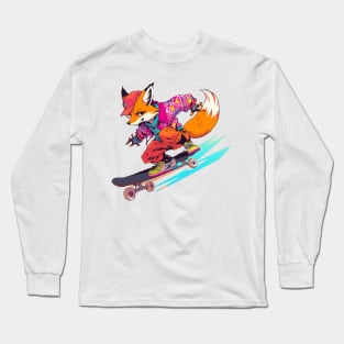 fox skater Long Sleeve T-Shirt